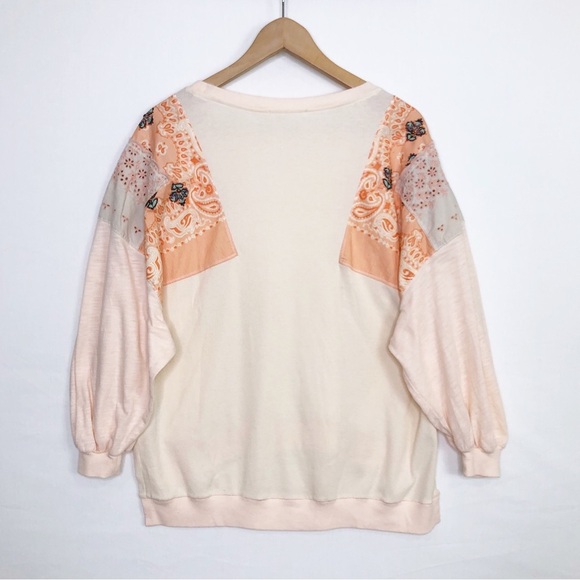 Free People small alabaster combo feelin it peach patch top - Picture 3 of 13